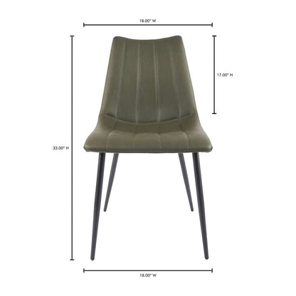 Moes Home - Alibi Dining Chair Dark Green (Set of 2) - UU-1022-27 veiw 10