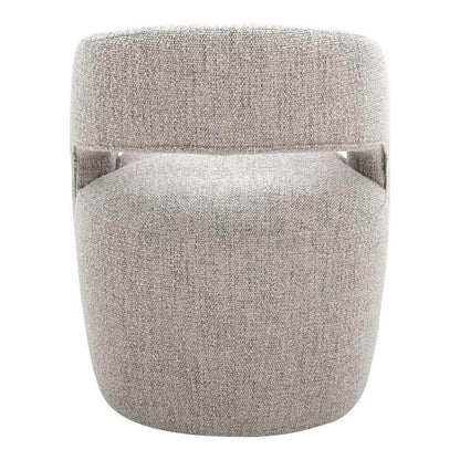 Moes Home - Barrow Rolling Dining Chair Performance Fabric Grey Storm - KQ-1024-39 veiw 4