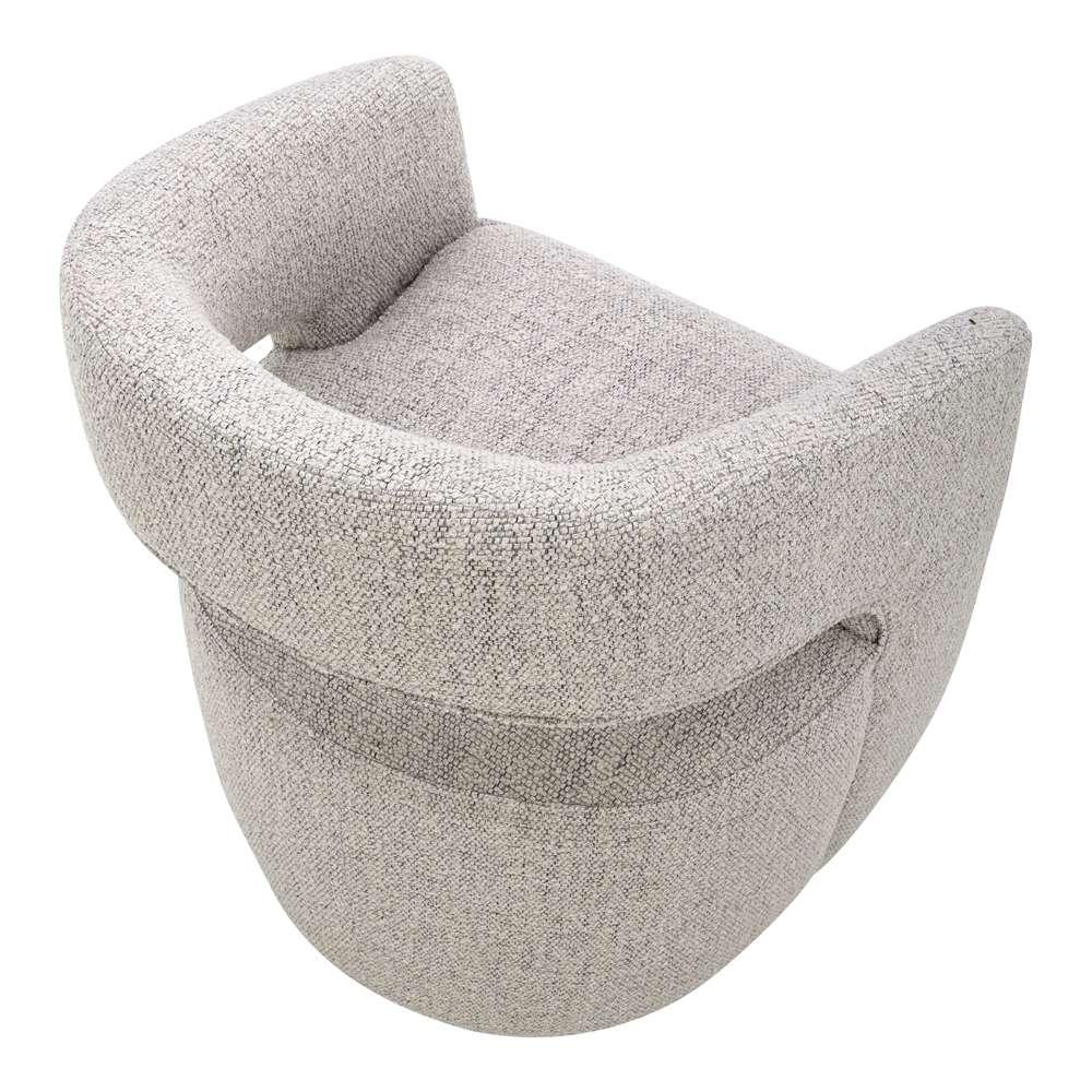 Moes Home - Barrow Rolling Dining Chair Performance Fabric Grey Storm - KQ-1024-39 veiw 5