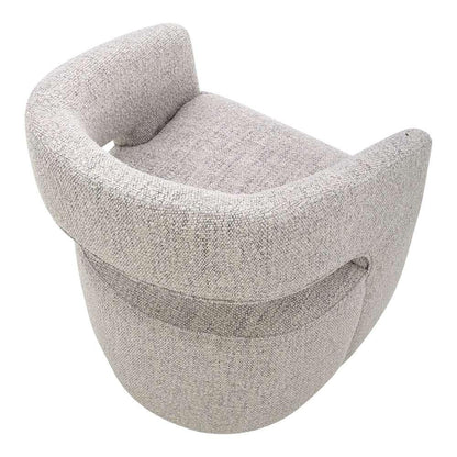 Moes Home - Barrow Rolling Dining Chair Performance Fabric Grey Storm - KQ-1024-39 veiw 5
