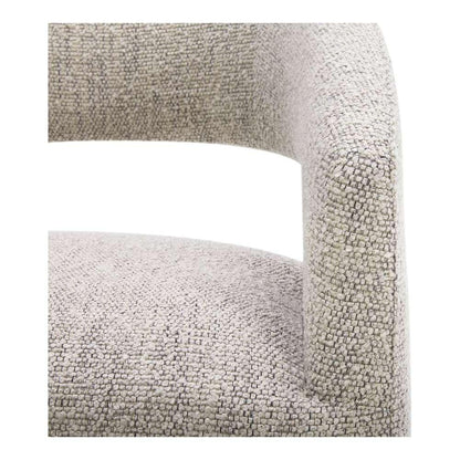Moes Home - Barrow Rolling Dining Chair Performance Fabric Grey Storm - KQ-1024-39 veiw 7