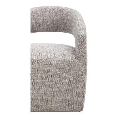 Moes Home - Barrow Rolling Dining Chair Performance Fabric Grey Storm - KQ-1024-39 veiw 9