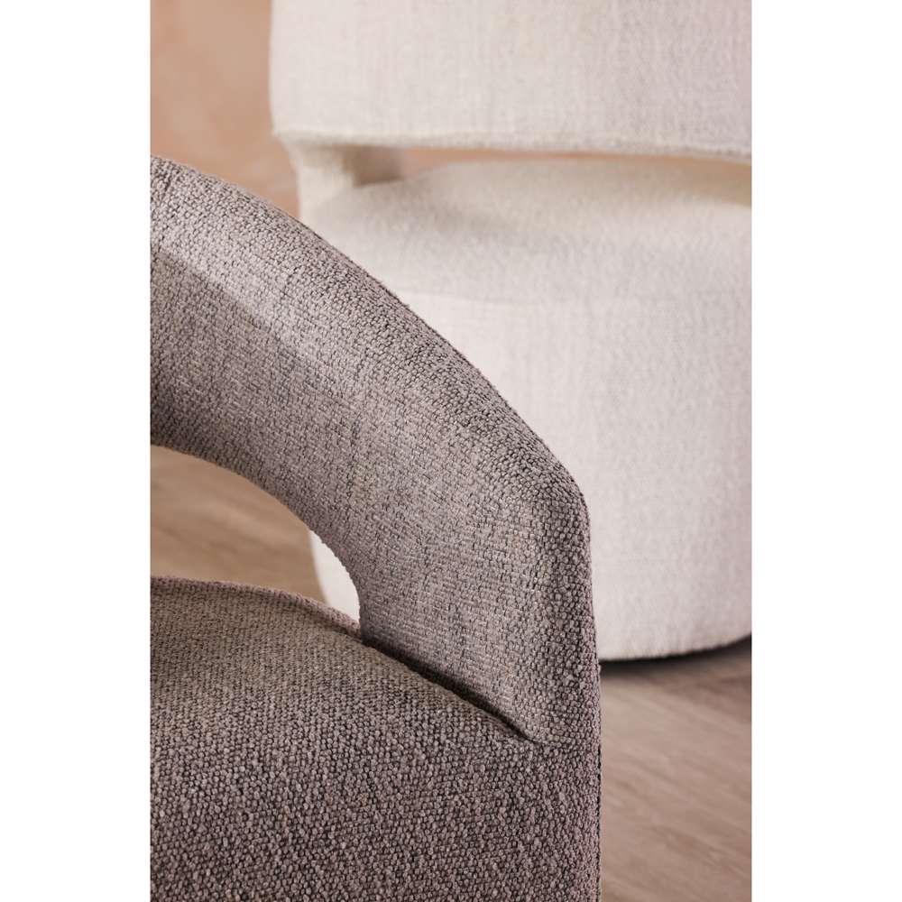 Moes Home - Barrow Rolling Dining Chair Performance Fabric Grey Storm - KQ-1024-39 veiw 10
