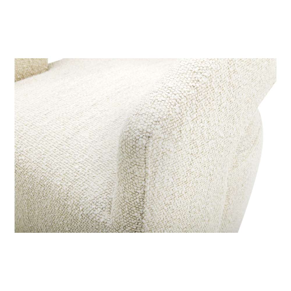 Moes Home - Barrow Rolling Dining Chair Performance Fabric White Mist - KQ-1024-18 veiw 6