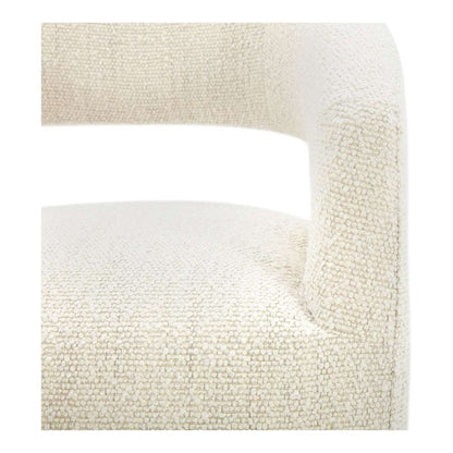 Moes Home - Barrow Rolling Dining Chair Performance Fabric White Mist - KQ-1024-18 veiw 7