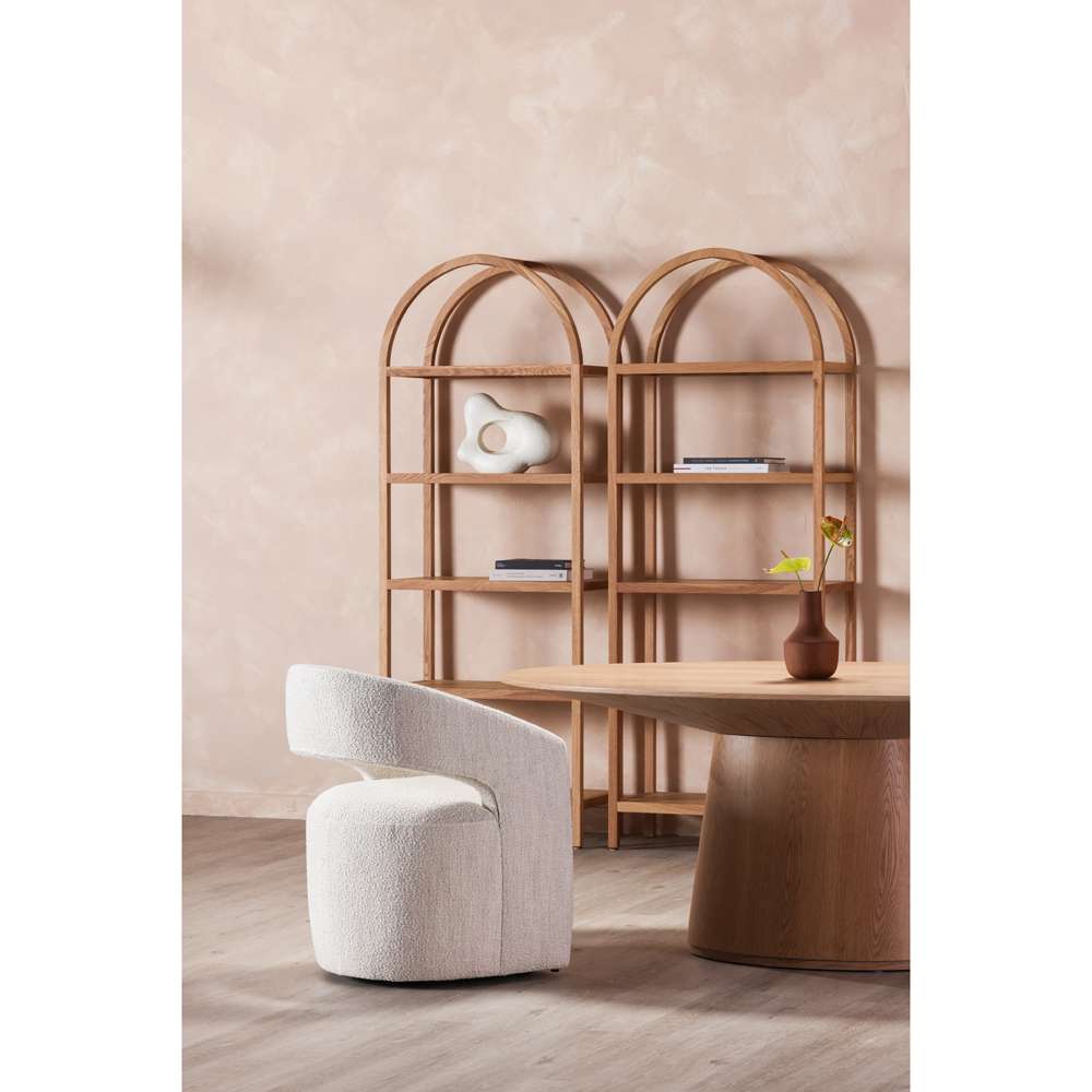 Moes Home - Barrow Rolling Dining Chair Performance Fabric White Mist - KQ-1024-18 veiw 11
