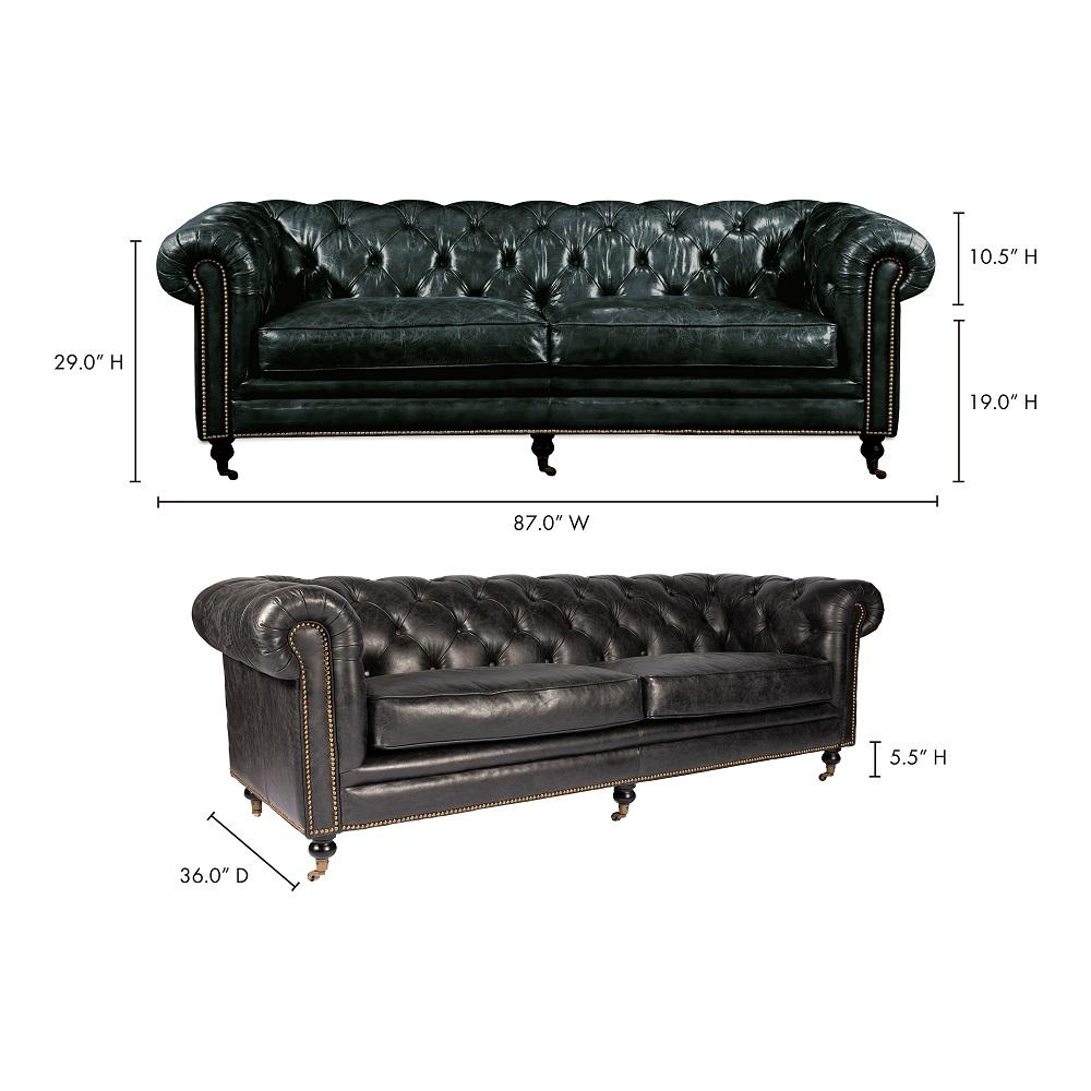 Moes Home - Birmingham Sofa in Black - PK-1007-02 veiw 10
