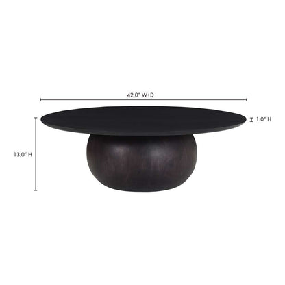 Moes Home - Bradbury Coffee Table Large Blackened Acacia - JD-1056-02-0 veiw 4