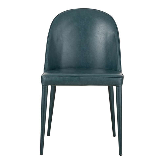 Moes Home - Burton Dining Chair Dark Teal Vegan Leather (Set of 2) - YM-1002-36 veiw 1