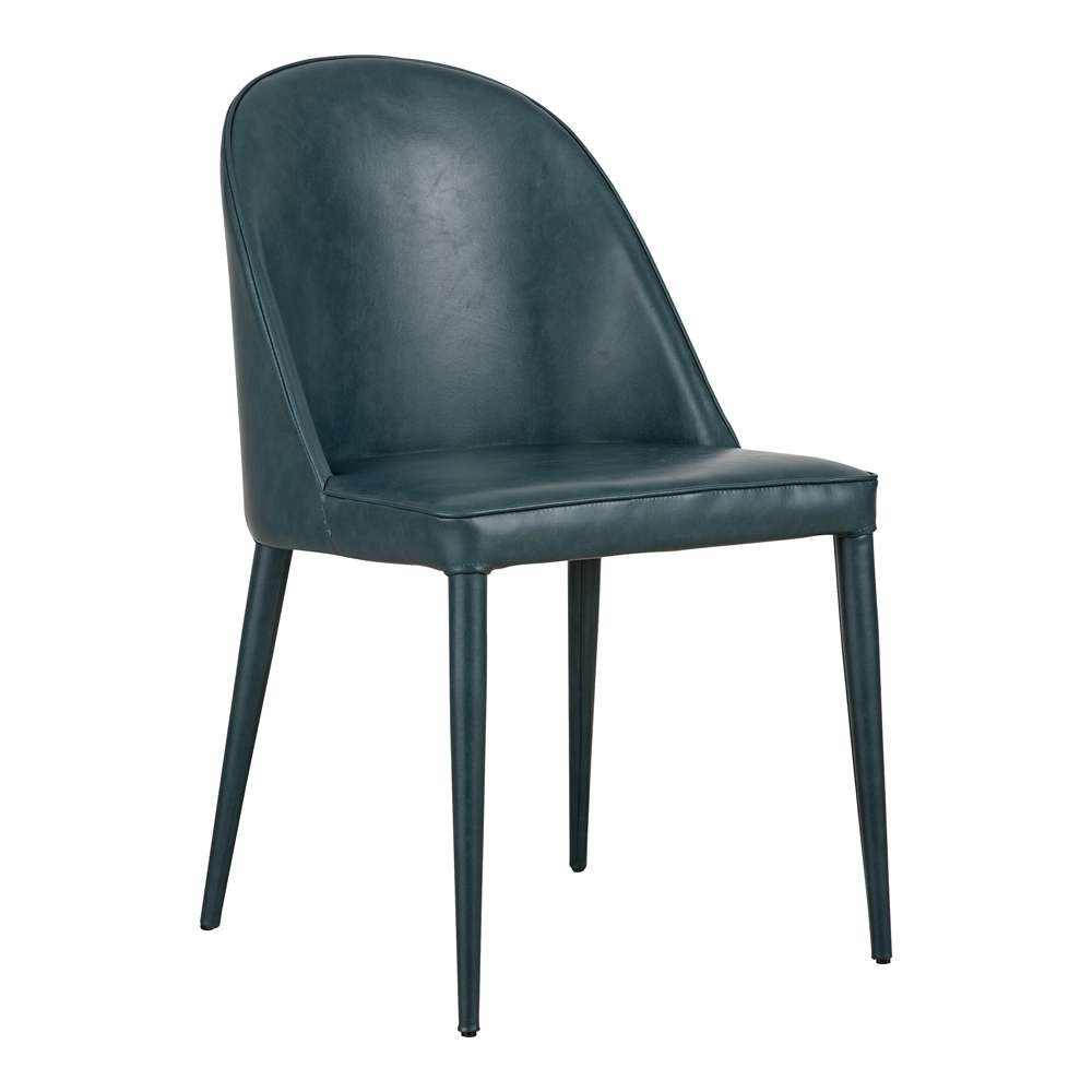 Moes Home - Burton Dining Chair Dark Teal Vegan Leather (Set of 2) - YM-1002-36 veiw 2