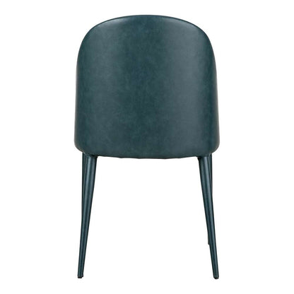 Moes Home - Burton Dining Chair Dark Teal Vegan Leather (Set of 2) - YM-1002-36 veiw 4