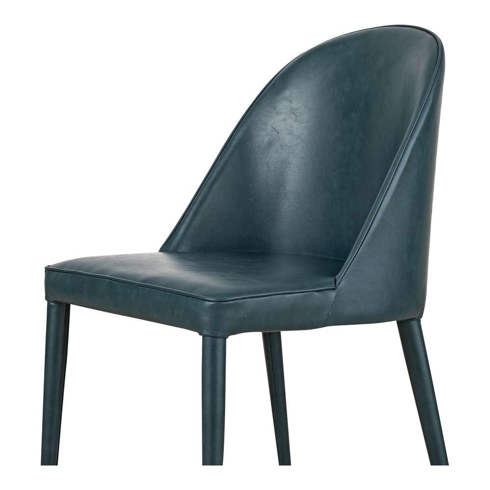 Moes Home - Burton Dining Chair Dark Teal Vegan Leather (Set of 2) - YM-1002-36 veiw 5