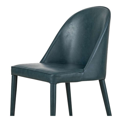 Moes Home - Burton Dining Chair Dark Teal Vegan Leather (Set of 2) - YM-1002-36 veiw 5