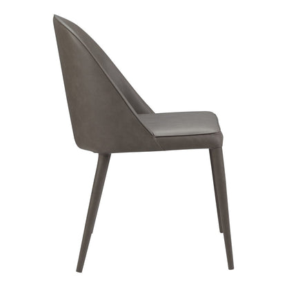 Moes Home - Burton Pu Dining Chair Grey (Set of 2) - YM-1002-26 veiw 3