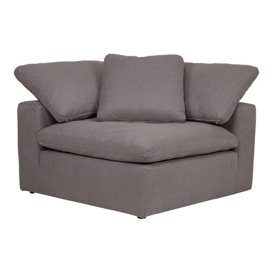 Moes Home - Clay Corner Chair Livesmart Fabric in Light Grey - YJ-1000-29 veiw 2