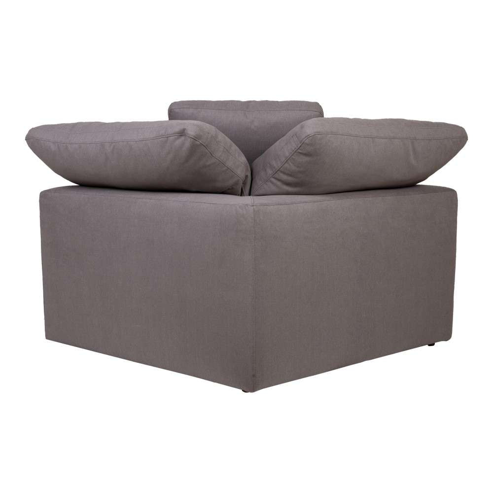 Moes Home - Clay Corner Chair Livesmart Fabric in Light Grey - YJ-1000-29 veiw 4