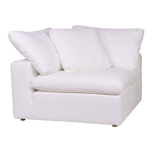 Moes Home - Clay Corner Chair Livesmart Fabric in White - YJ-1000-05 veiw 1