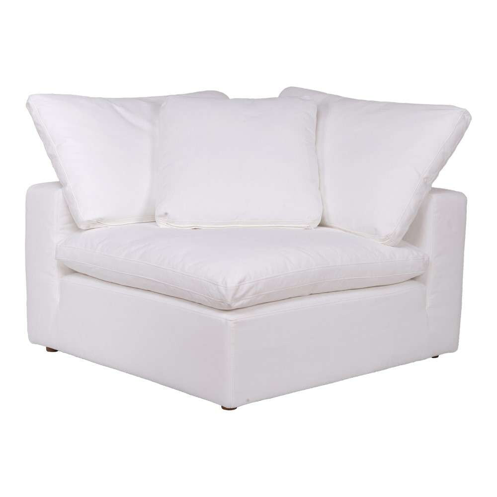 Moes Home - Clay Corner Chair Livesmart Fabric in White - YJ-1000-05 veiw 4