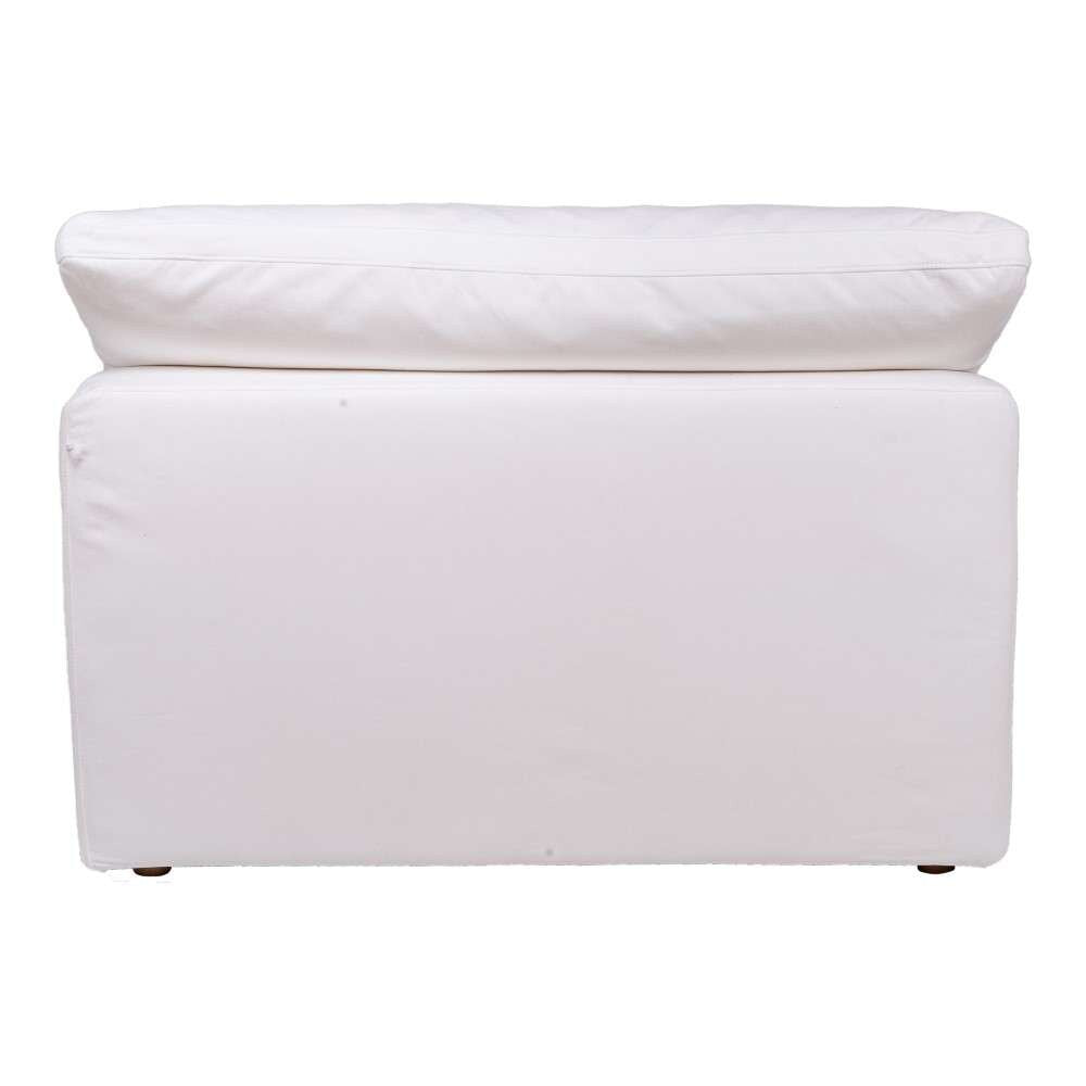Moes Home- Clay Slipper Chair Livesmart Fabric in White - YJ-1001-05 veiw 3