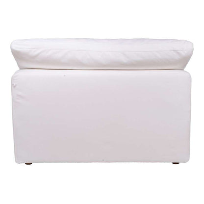 Moes Home- Clay Slipper Chair Livesmart Fabric in White - YJ-1001-05 veiw 3