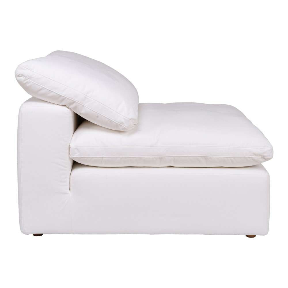 Moes Home- Clay Slipper Chair Livesmart Fabric in White - YJ-1001-05 veiw 4