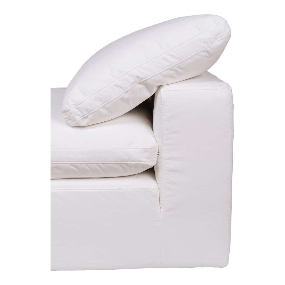 Moes Home- Clay Slipper Chair Livesmart Fabric in White - YJ-1001-05 veiw 5