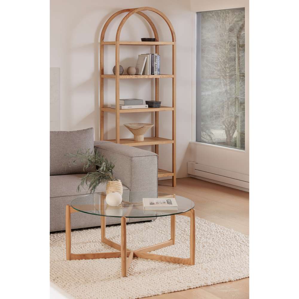 Moes Home - Eero Bookcase Natural - BC-1115-24 veiw 5
