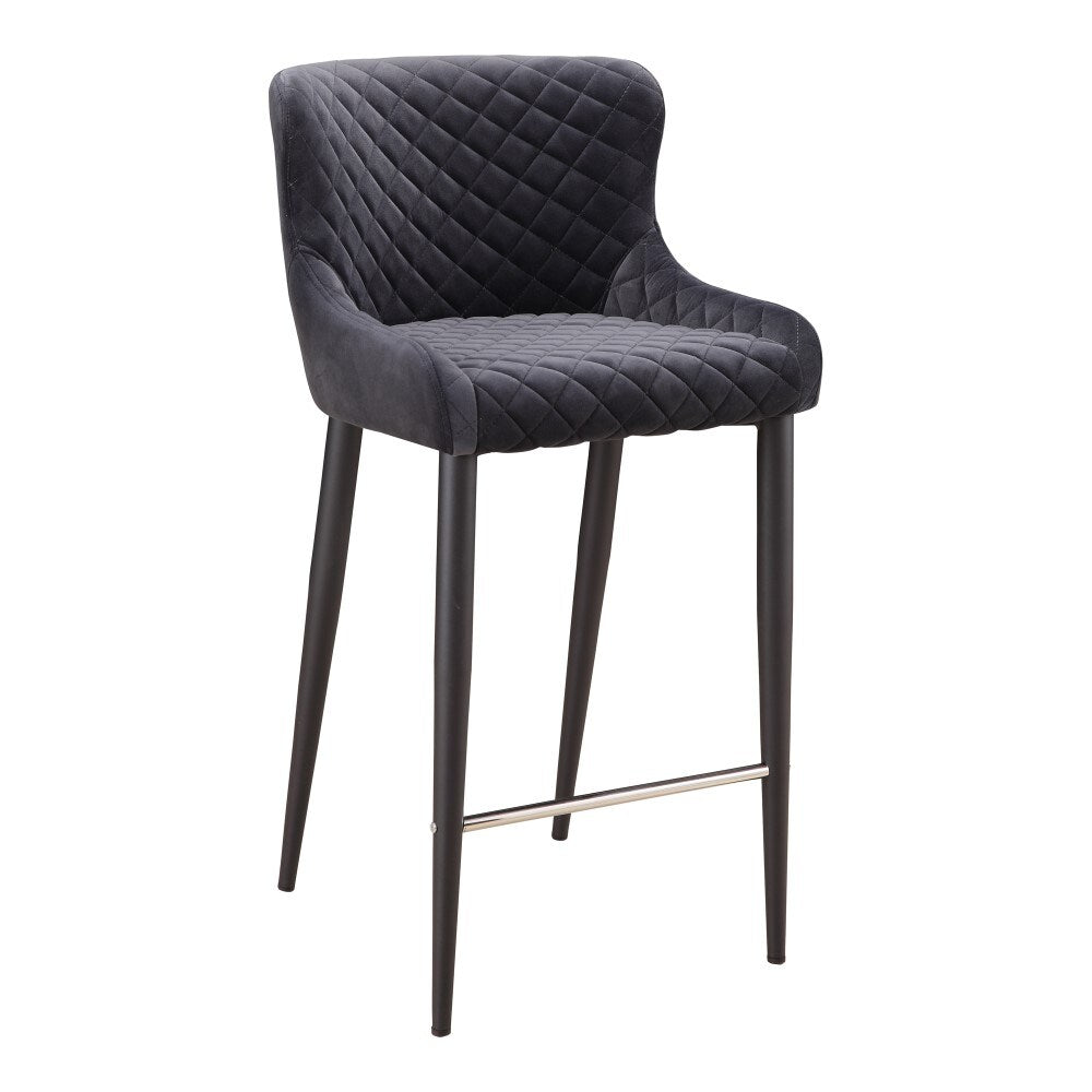 Moes Home - Etta Counter Stool in Dark Grey - ER-2048-25 veiw 2