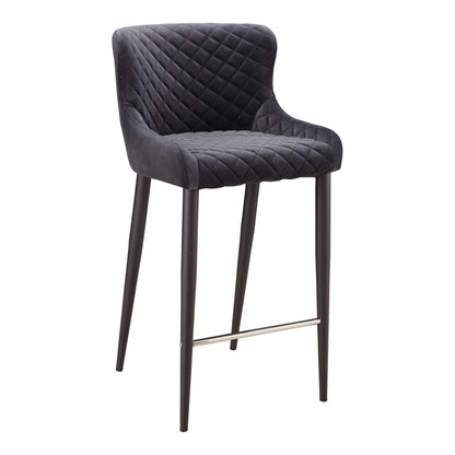Moes Home - Etta Counter Stool in Dark Grey - ER-2048-25 veiw 2
