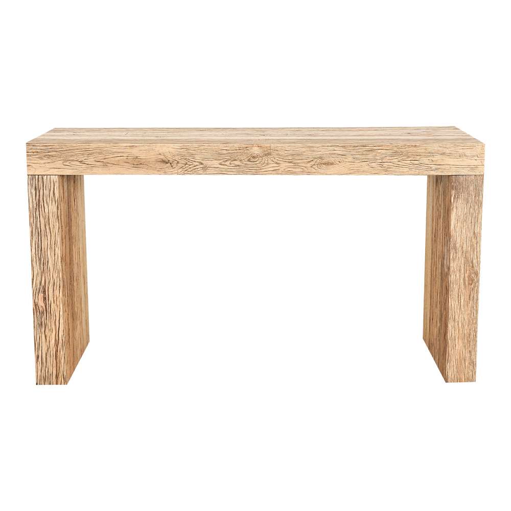 Moes Home - Evander Console Table Aged Oak - VL-1069-24 veiw 1