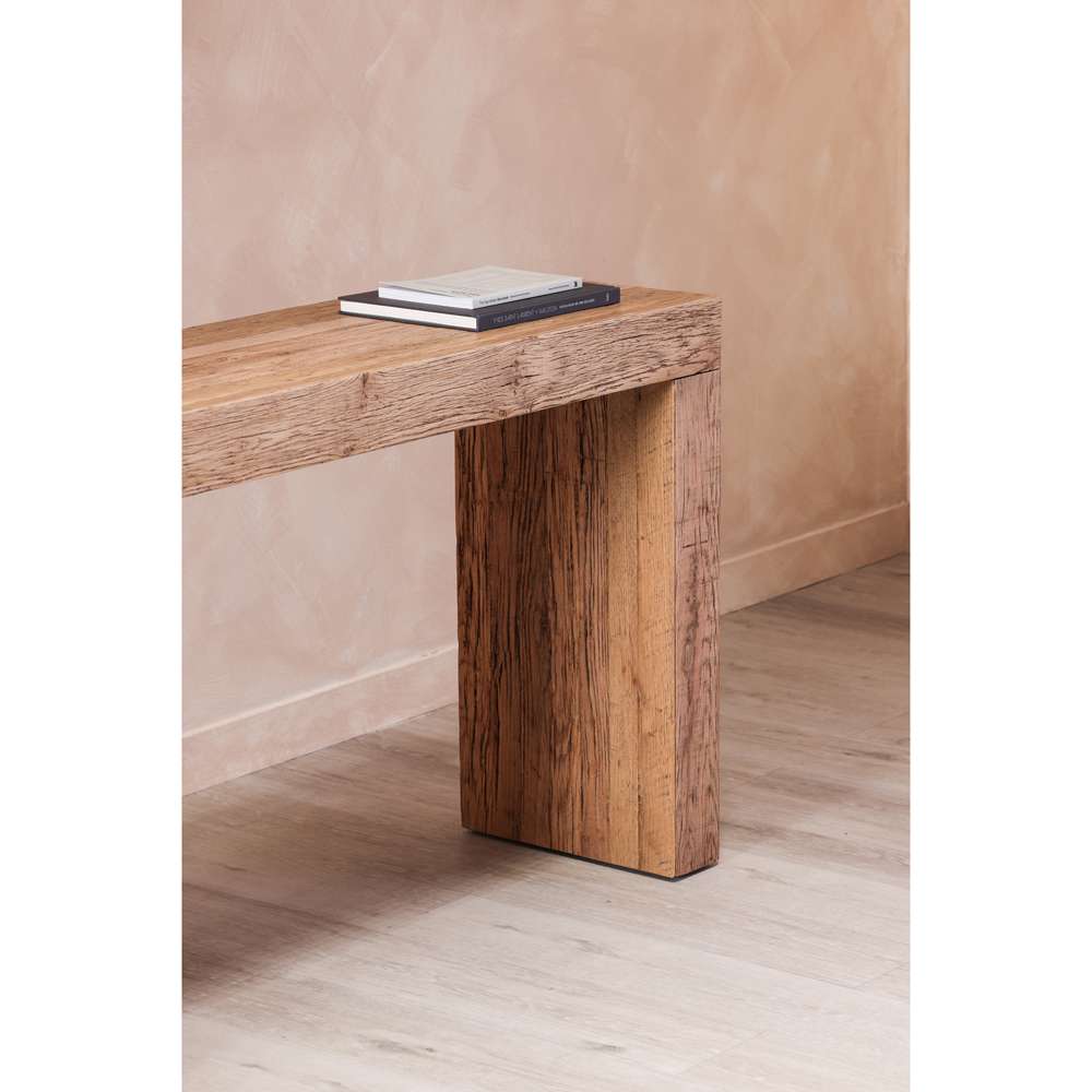 Moes Home - Evander Console Table Aged Oak - VL-1069-24 veiw 5