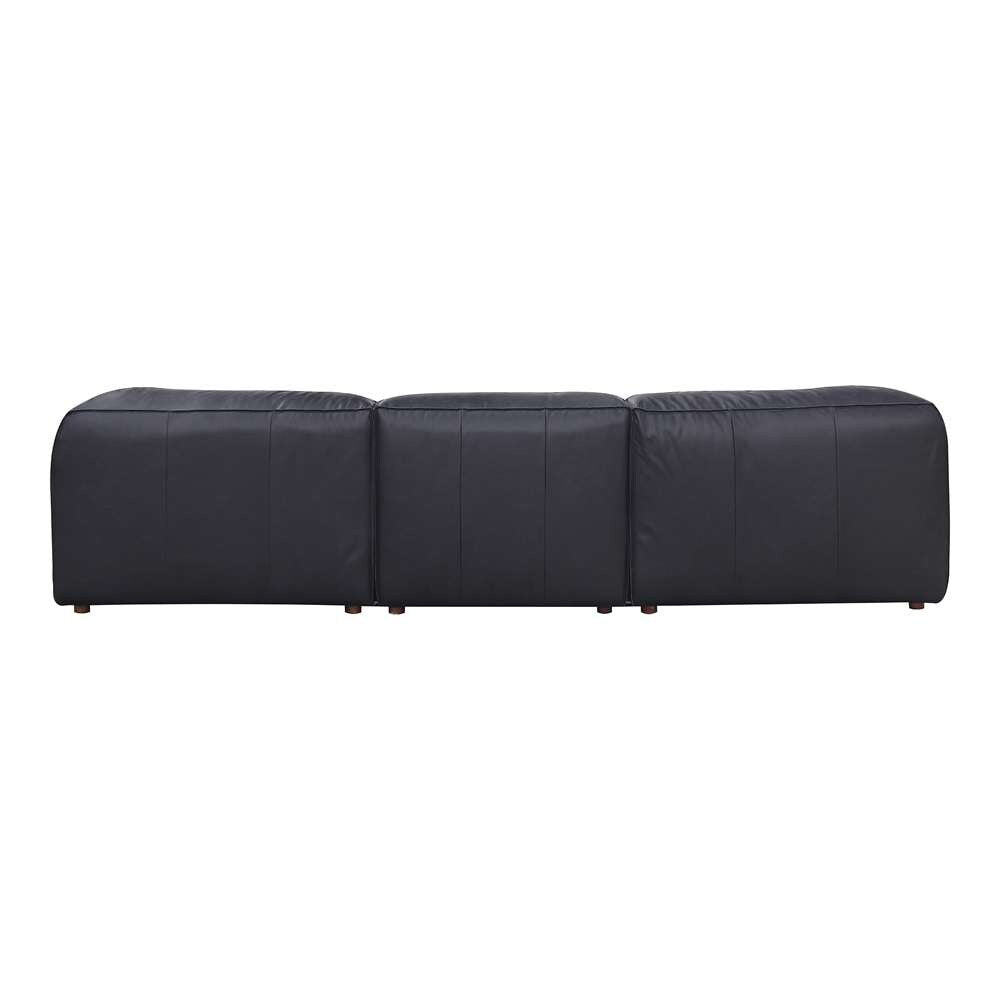 Moes Home - Form Classic L Modular Sectional Vantage Black Leather - XQ-1007-02 veiw 3