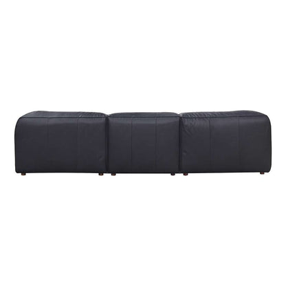 Moes Home - Form Classic L Modular Sectional Vantage Black Leather - XQ-1007-02 veiw 3