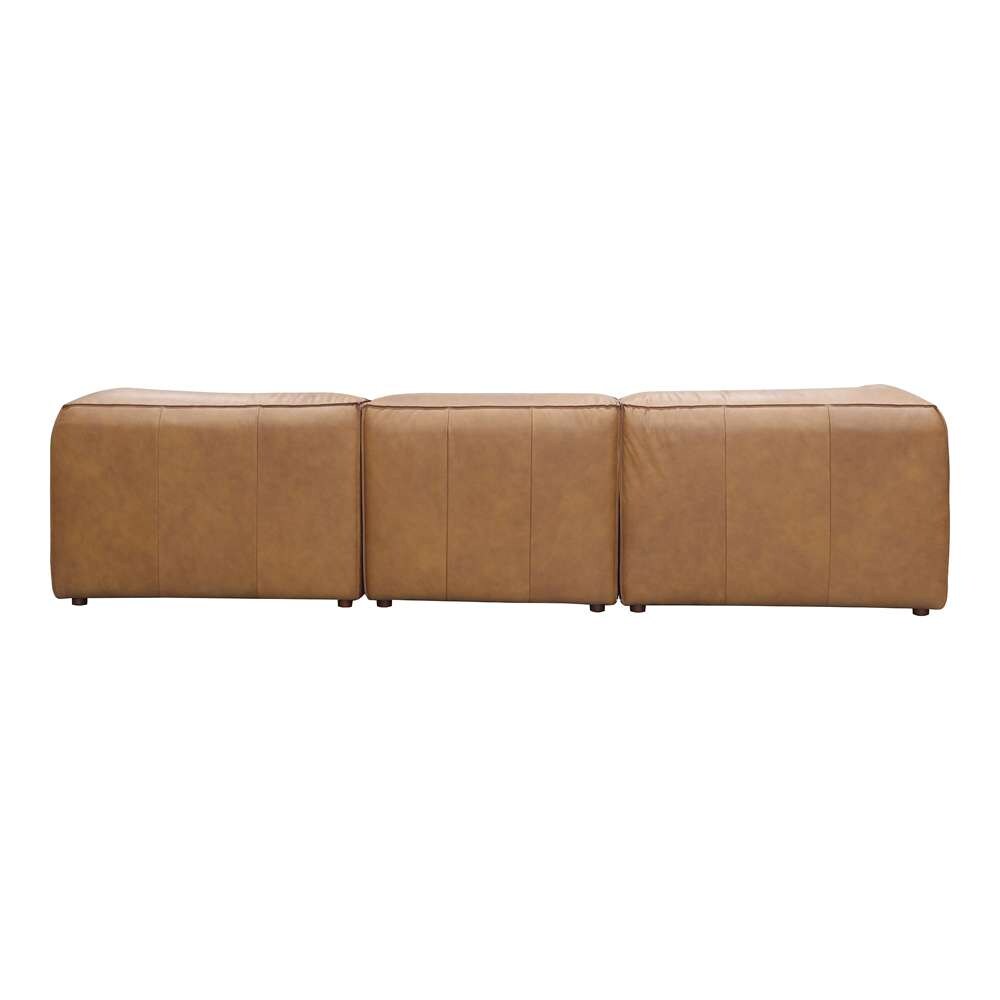 Moes Home - Form Classic L Modular Sectional Sonoran Tan Leather - XQ-1007-40 veiw 3