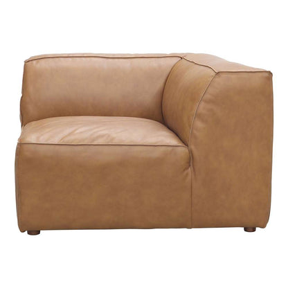 Moes Home - Form Corner Chair Sonoran Tan Leather - XQ-1001-40 veiw 1