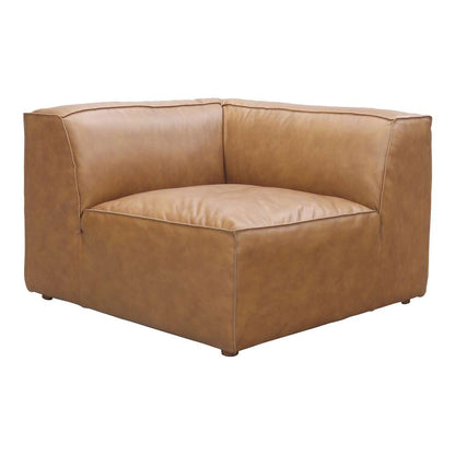 Moes Home - Form Corner Chair Sonoran Tan Leather - XQ-1001-40 veiw 2