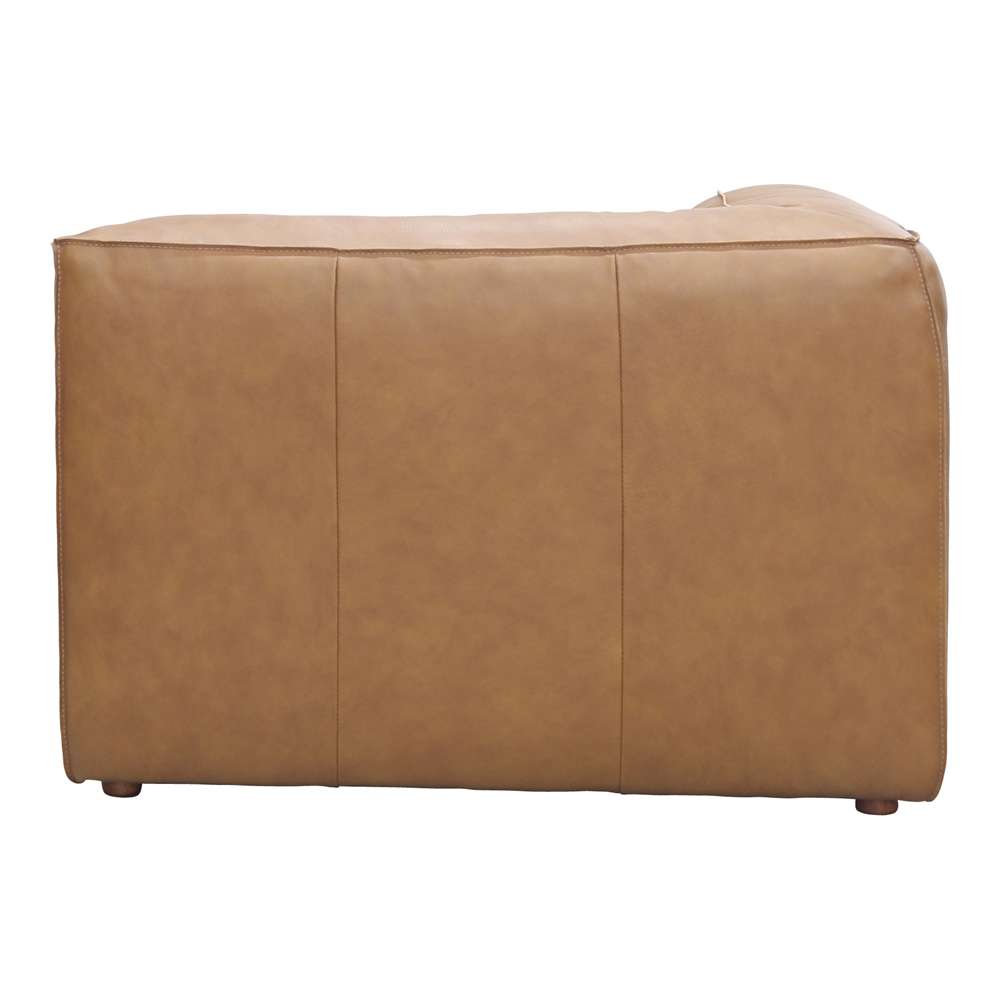 Moes Home - Form Corner Chair Sonoran Tan Leather - XQ-1001-40 veiw 4