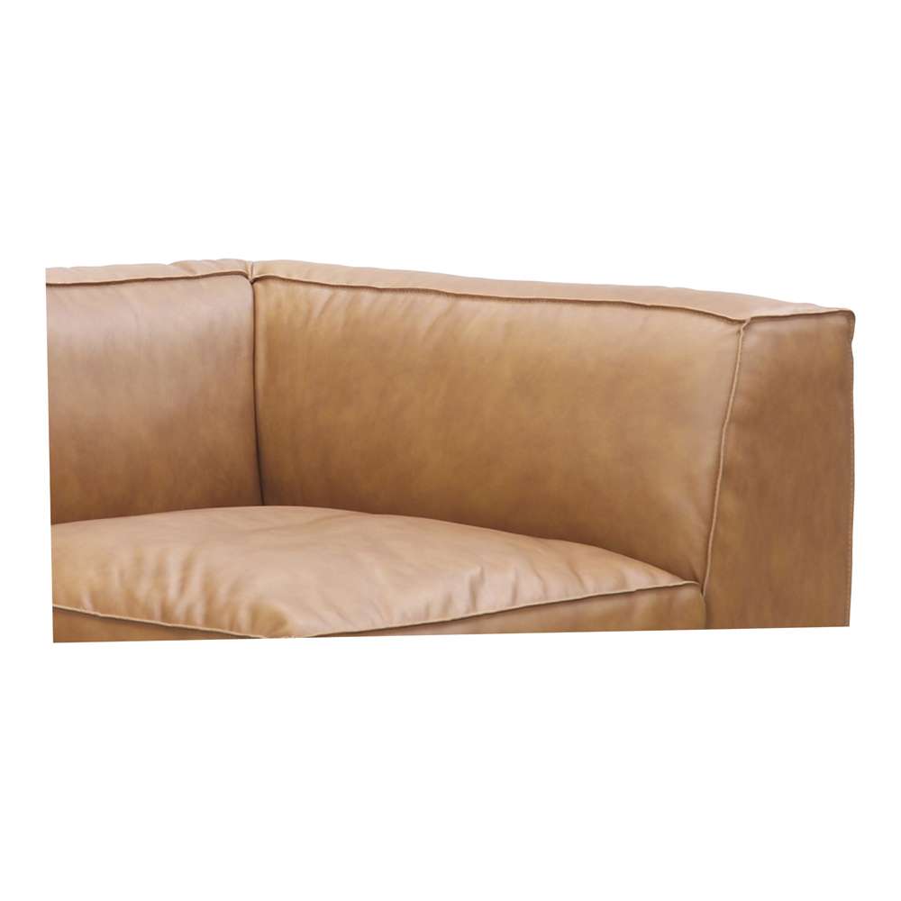 Moes Home - Form Corner Chair Sonoran Tan Leather - XQ-1001-40 veiw 6