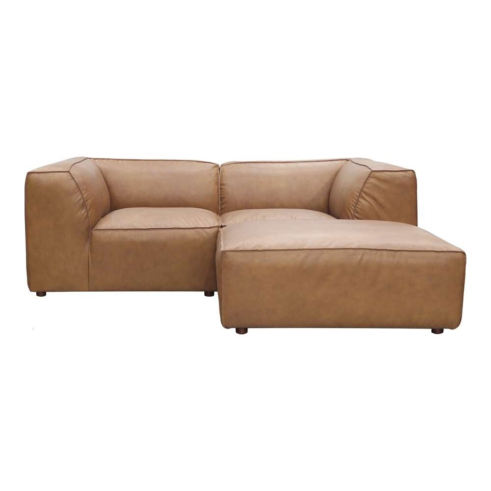 Moes Home - Form Nook Modular Sectional Sonoran Tan Leather - XQ-1006-40 veiw 1