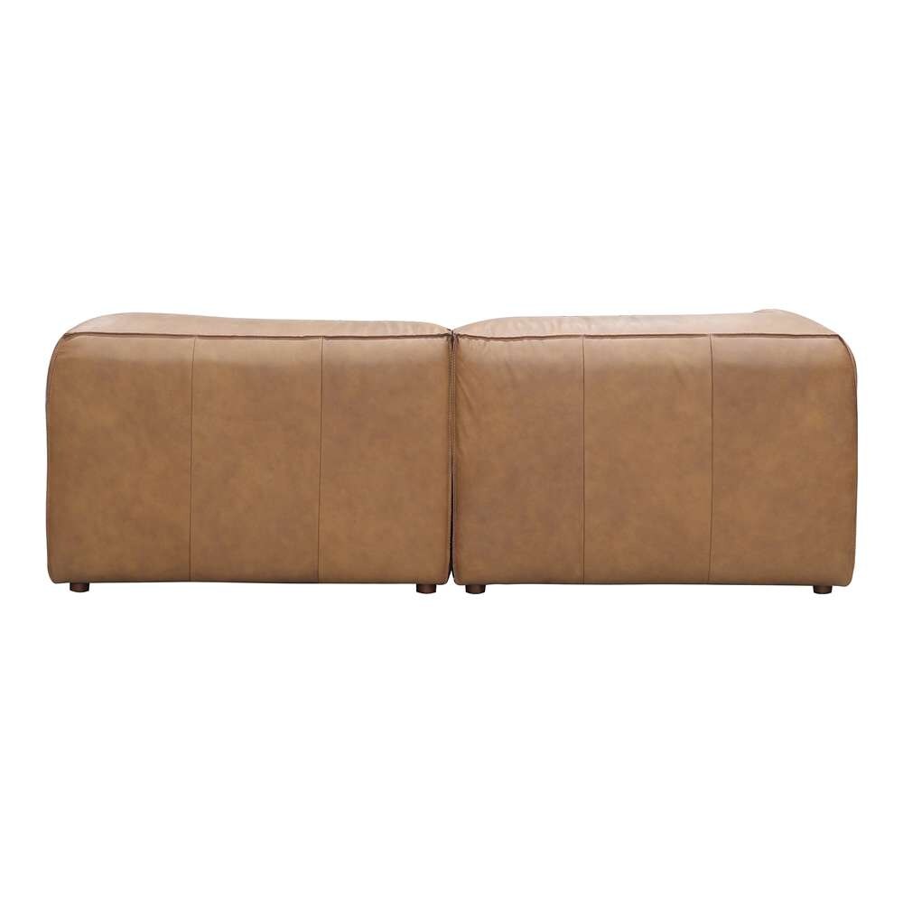 Moes Home - Form Nook Modular Sectional Sonoran Tan Leather - XQ-1006-40 veiw 3
