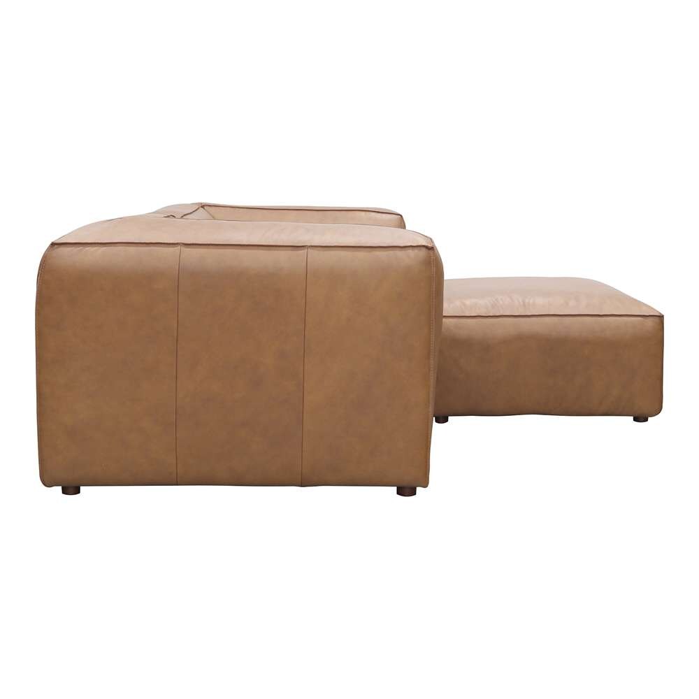 Moes Home - Form Nook Modular Sectional Sonoran Tan Leather - XQ-1006-40 veiw 4
