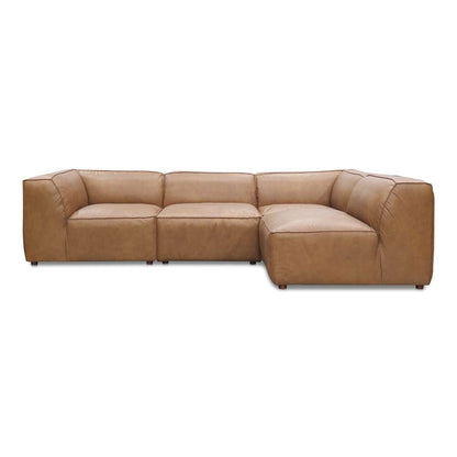Moes Home - Form Signature Modular Sectional Sonoran Tan Leather - XQ-1004-40 veiw 1
