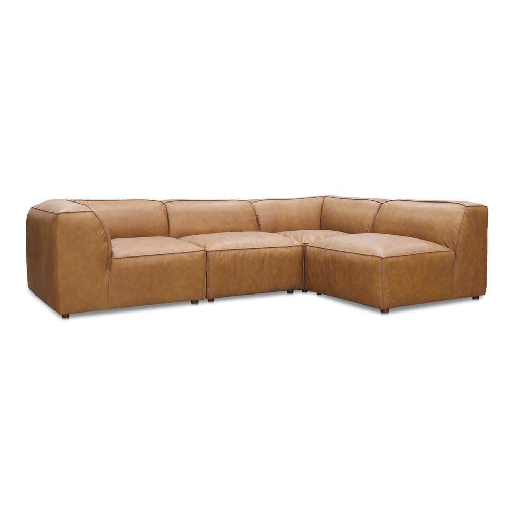 Moes Home - Form Signature Modular Sectional Sonoran Tan Leather - XQ-1004-40 veiw 2