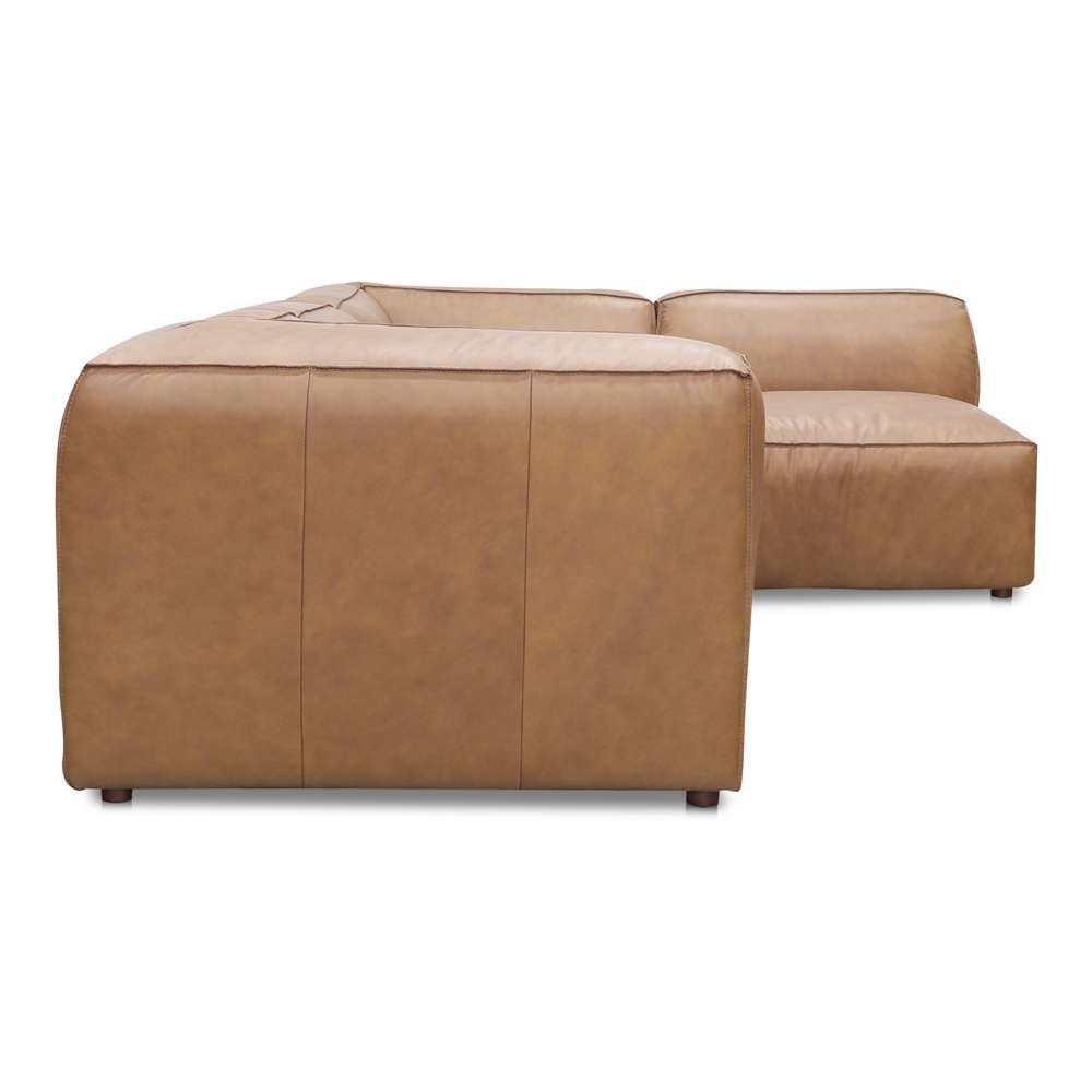 Moes Home - Form Signature Modular Sectional Sonoran Tan Leather - XQ-1004-40 veiw 3