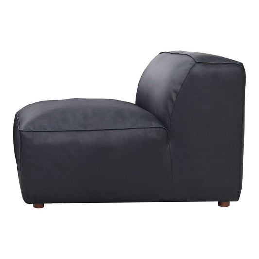 Moes Home - Form Slipper Chair Vantage Black Leather - XQ-1002-02 veiw 2