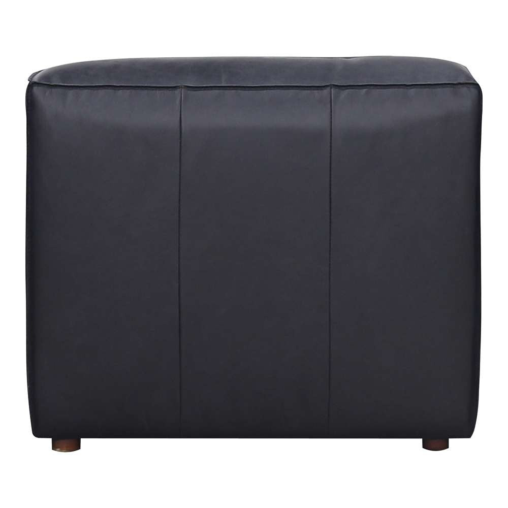 Moes Home - Form Slipper Chair Vantage Black Leather - XQ-1002-02 veiw 4