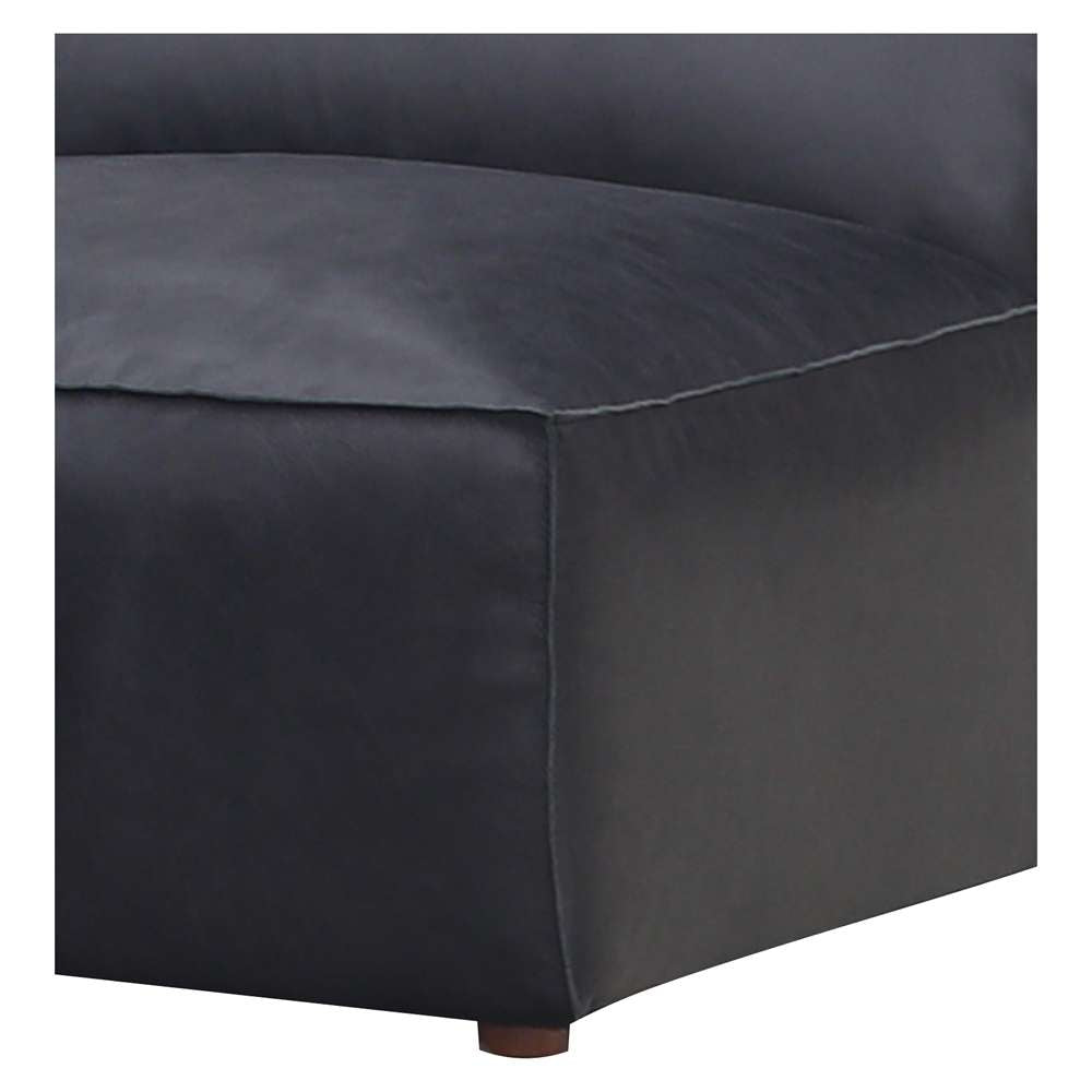 Moes Home - Form Slipper Chair Vantage Black Leather - XQ-1002-02 veiw 5