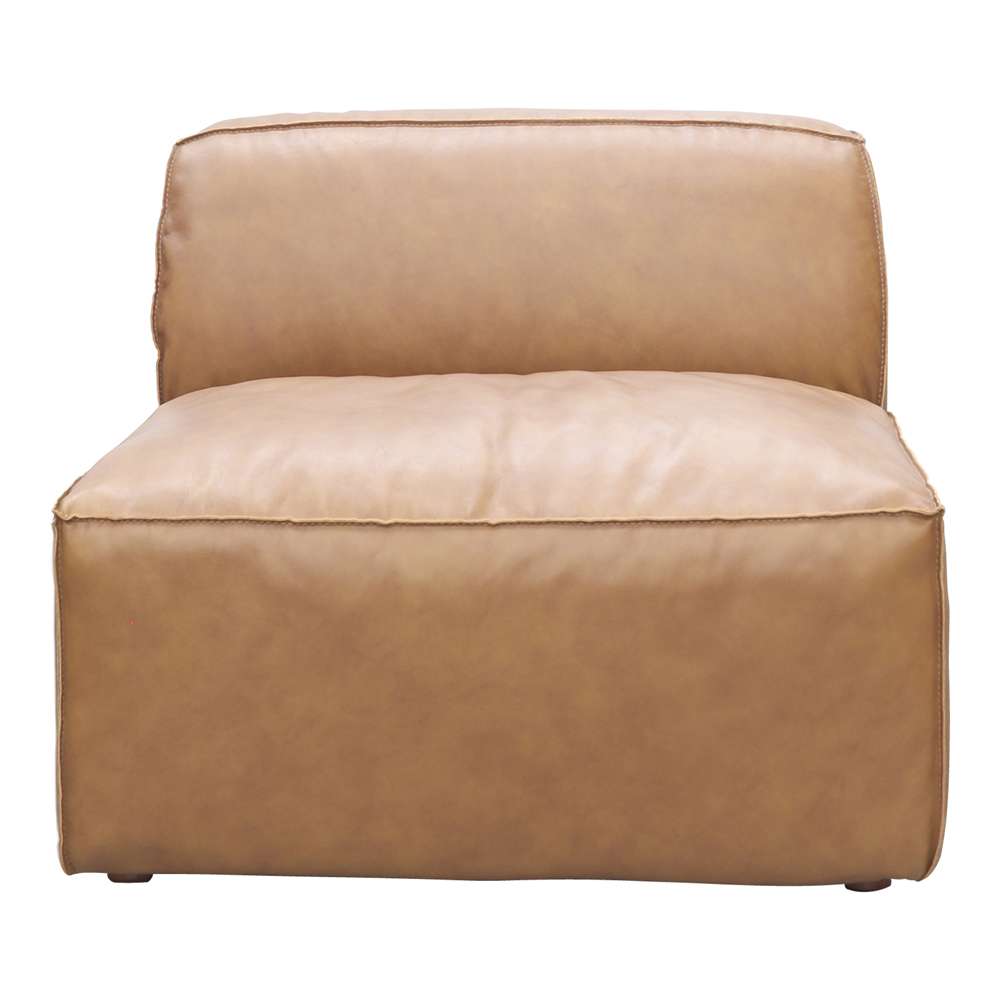Moes Home - Form Slipper Chair Sonoran Tan Leather - XQ-1002-40 veiw 1