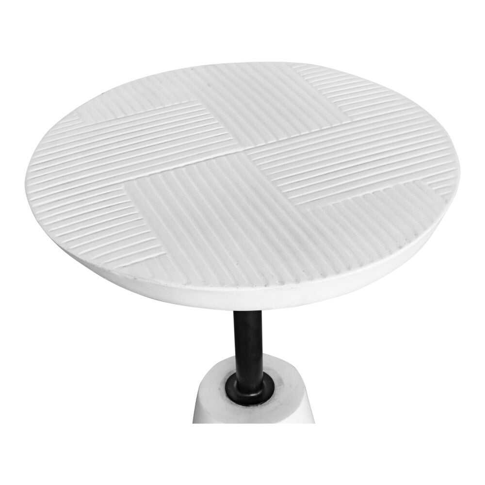 Moes Home - Foundation Outdoor Accent Table White - BQ-1046-18 veiw 2