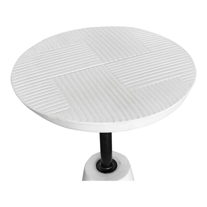 Moes Home - Foundation Outdoor Accent Table White - BQ-1046-18 veiw 2